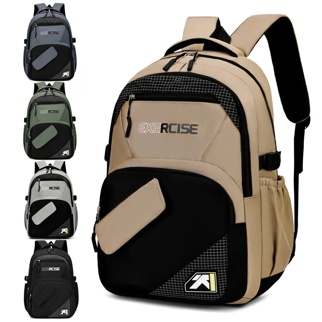 Легкий рюкзак большой емкости для учащихся средних и старшеклассников, повседневный рюкзак, утолщенные двойные сумки на плечо
Легкий рюкзак большой емкости для учащихся средних и старшеклассников, повседневный рюкзак, утолщенные двойные сумки на плечо