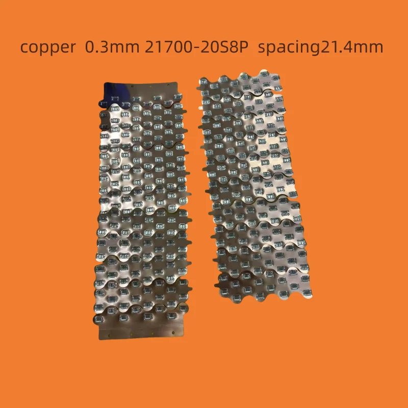21700-20S8P Медно-никелевый композитный лист 0,3 мм W-образный сортировочный элемент с интервалом 21,4 мм Батарея Медная шина на заказ 1 комплект
21700-20S8P Медно-никелевый композитный лист 0,3 мм W-образный сортировочный элемент с интервалом 21,4 мм Батарея Медная шина на заказ 1 комплект