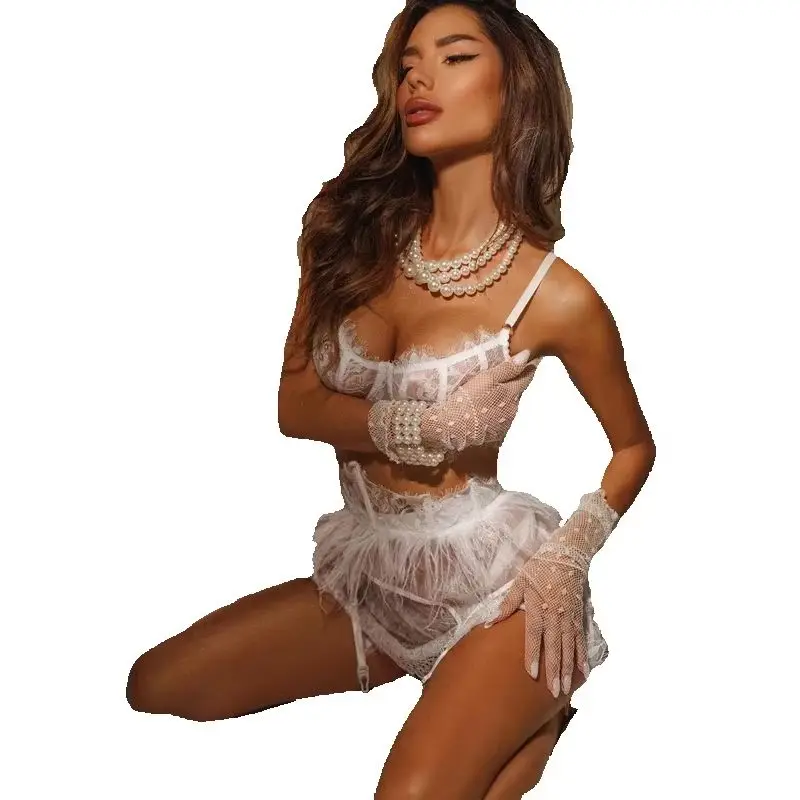 Feather Daring Lingerie Woman Sissy Lace Call Of The Night Attractive Chest Suspenders White Ethical Women's Underwear
Feather Daring Lingerie Woman Sissy Lace Call Of The Night Attractive Chest Suspenders White Ethical Women's Underwear