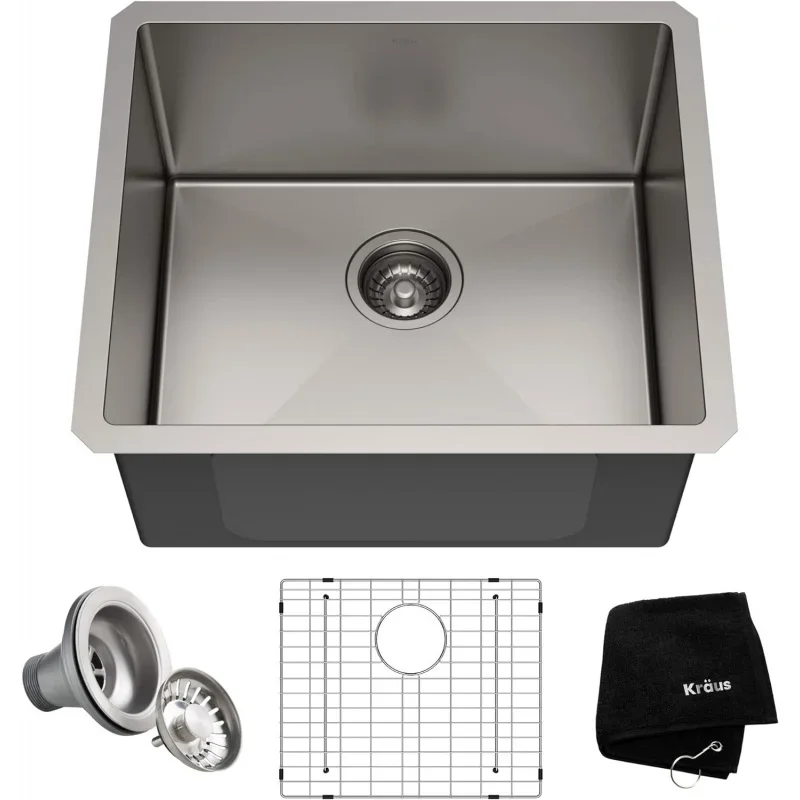 KHU101-21 standard pro 16, набор подставок для одной чаши (4 предмета в комплекте: раковина, нижняя сетка, сливное соединение, кухонное полотенце), 21
KHU101-21 standard pro 16, набор подставок для одной чаши (4 предмета в комплекте: раковина, нижняя сетка, сливное соединение, кухонное полотенце), 21