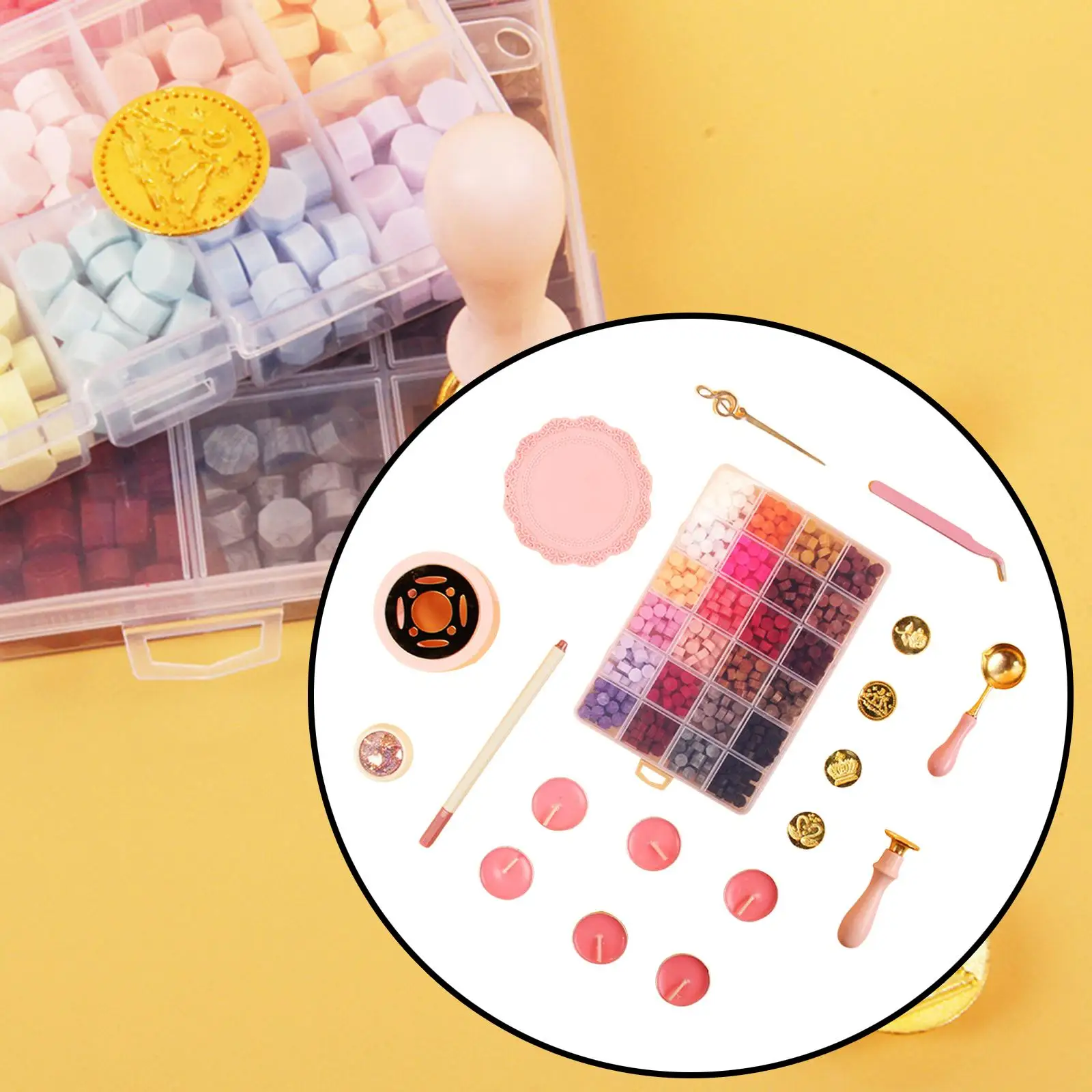 Wax Seal Stamp Kit Wax Melting Spoon Crafts Girls DIY Wax Seal Kit with Candles for Envelope Wedding Mails Cards Gifts
Wax Seal Stamp Kit Wax Melting Spoon Crafts Girls DIY Wax Seal Kit with Candles for Envelope Wedding Mails Cards Gifts