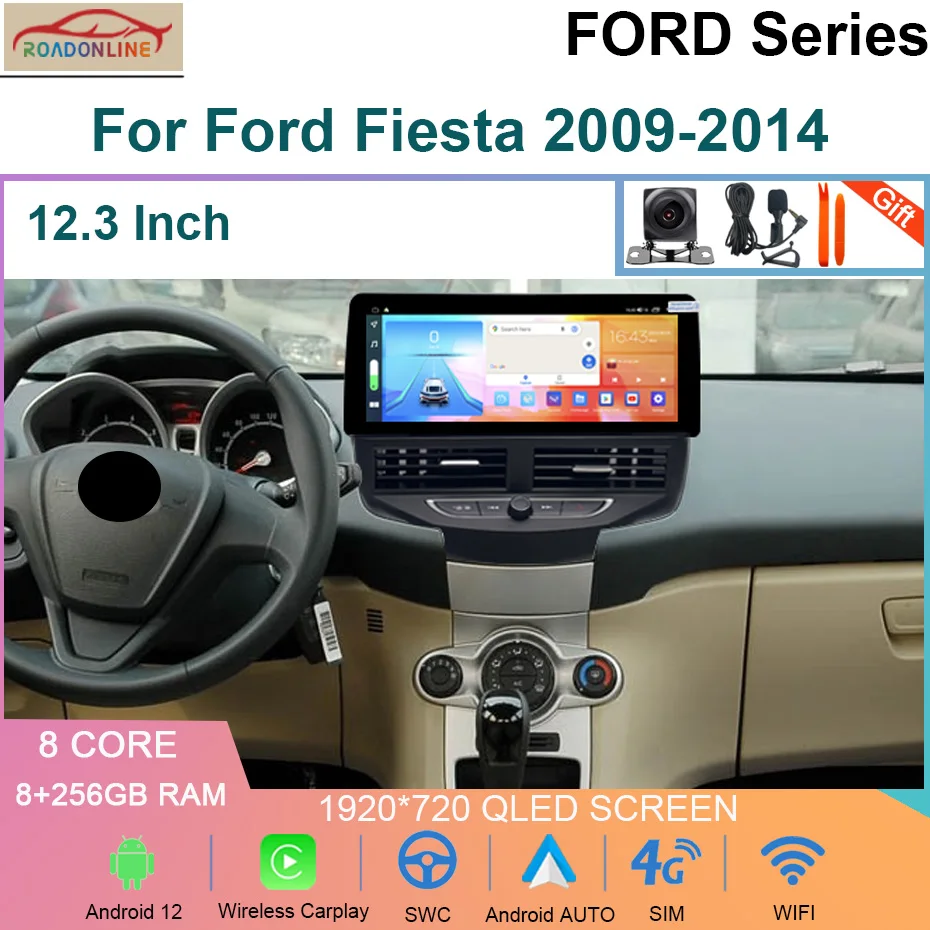 Автомагнитола для Ford Fiesta 256-2009, 8 + 2014 ГБ, Android 12, мультимедийный проигрыватель, навигация Carplay, Wi-Fi, 4G, стерео, GPS
Автомагнитола для Ford Fiesta 256-2009, 8 + 2014 ГБ, Android 12, мультимедийный проигрыватель, навигация Carplay, Wi-Fi, 4G, стерео, GPS