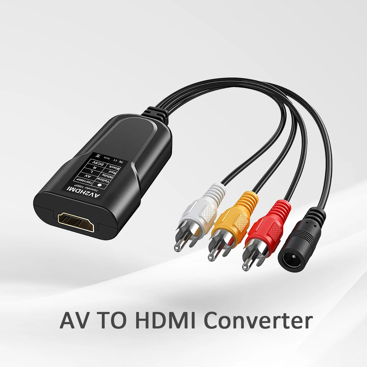 AV to HDMI mini video conversion adapter, compatible with 720P/1080P full HD, synchronized audio and video transmission
AV to HDMI mini video conversion adapter, compatible with 720P/1080P full HD, synchronized audio and video transmission