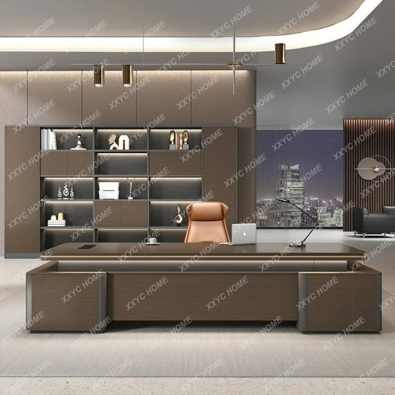 Top qualitty Boss table, desk, simple modern light luxury office, leadership table, desk, boss table and chair cabinet combinati
Top qualitty Boss table, desk, simple modern light luxury office, leadership table, desk, boss table and chair cabinet combinati