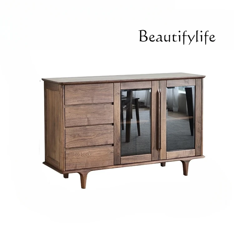 North American Black Walnut Solid Wood Glass Display Restaurant Dining Edge Simple Hall Cabinet Household Cupboard
North American Black Walnut Solid Wood Glass Display Restaurant Dining Edge Simple Hall Cabinet Household Cupboard
