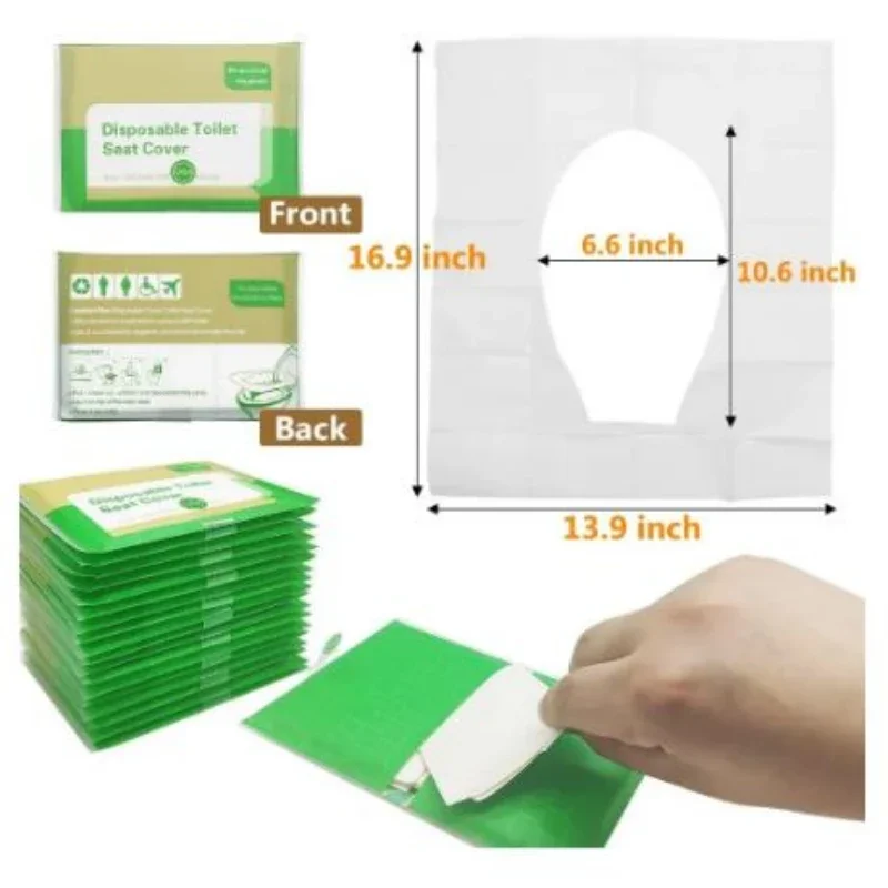 10PCS Disposable Toilet Seat Cover Portable Travel Camping Hotel Bathroom Degradable Waterproof Toilet Mat Accessories
10PCS Disposable Toilet Seat Cover Portable Travel Camping Hotel Bathroom Degradable Waterproof Toilet Mat Accessories