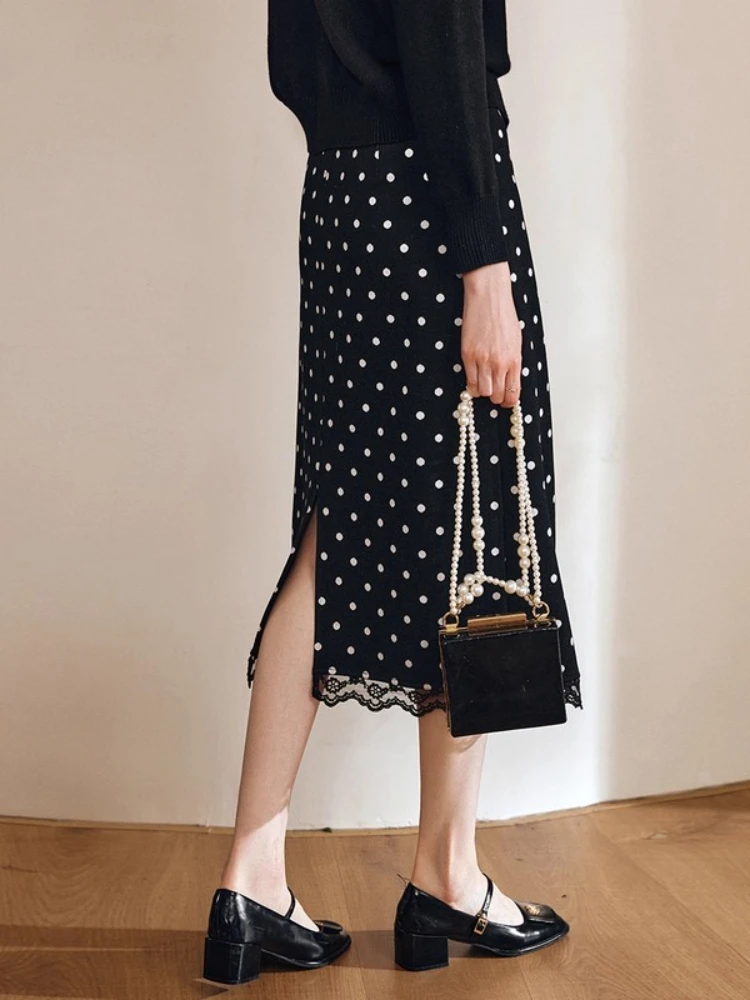OLrain Elegant Ladies Skirts for Woman Autumn 2025 Polka Dot A-line Midi Skirt Commute Lace Skirt Female Clothing O57QB001355 
OLrain Elegant Ladies Skirts for Woman Autumn 2025 Polka Dot A-line Midi Skirt Commute Lace Skirt Female Clothing O57QB001355