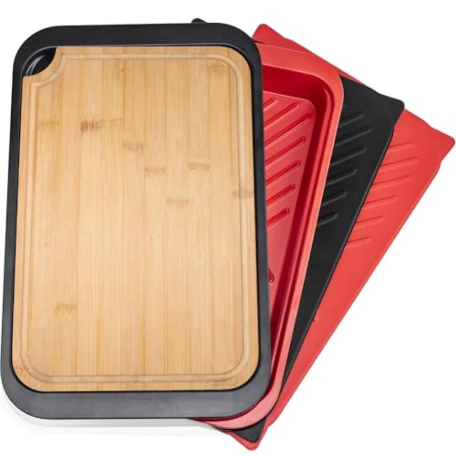Bamboo Grilling Prep and Serve Trays with lid BBQ Tray for Marinating Raw and Cooked Food Diswasher Safe Nesting Trays Black in
Bamboo Grilling Prep and Serve Trays with lid BBQ Tray for Marinating Raw and Cooked Food Diswasher Safe Nesting Trays Black in