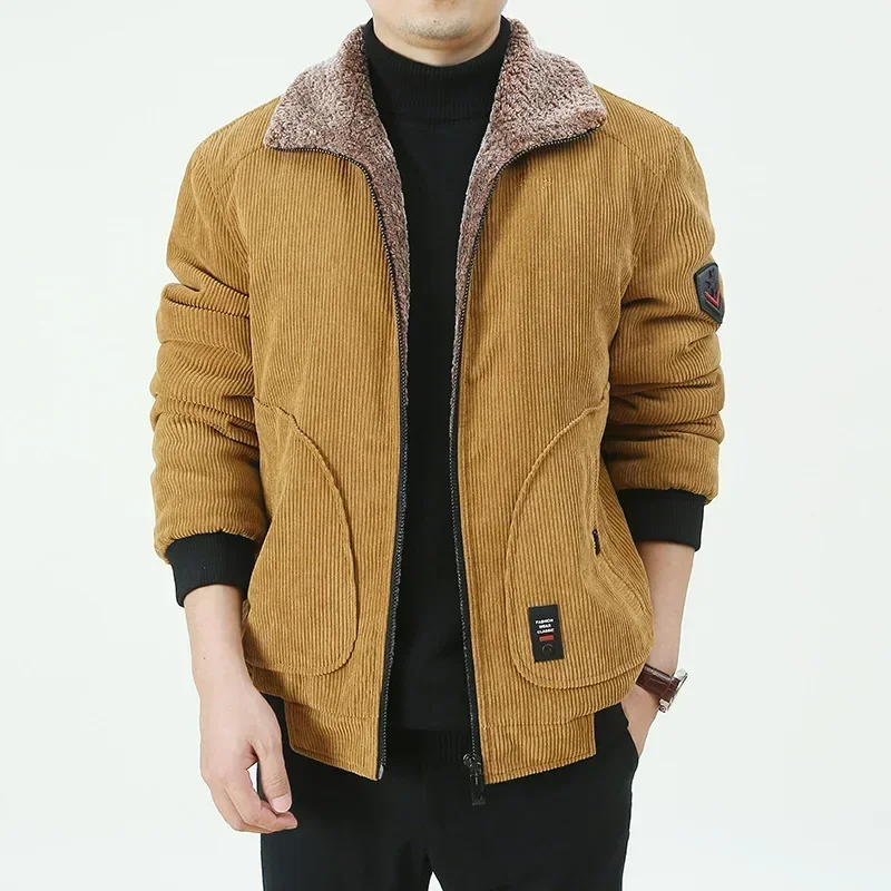Autumn Winter New Fleece Warm Thick Jackets Men Brand Casual Fashion Corduroy Slim Coat Men Outwear Military Jacket Men Jackets
Autumn Winter New Fleece Warm Thick Jackets Men Brand Casual Fashion Corduroy Slim Coat Men Outwear Military Jacket Men Jackets