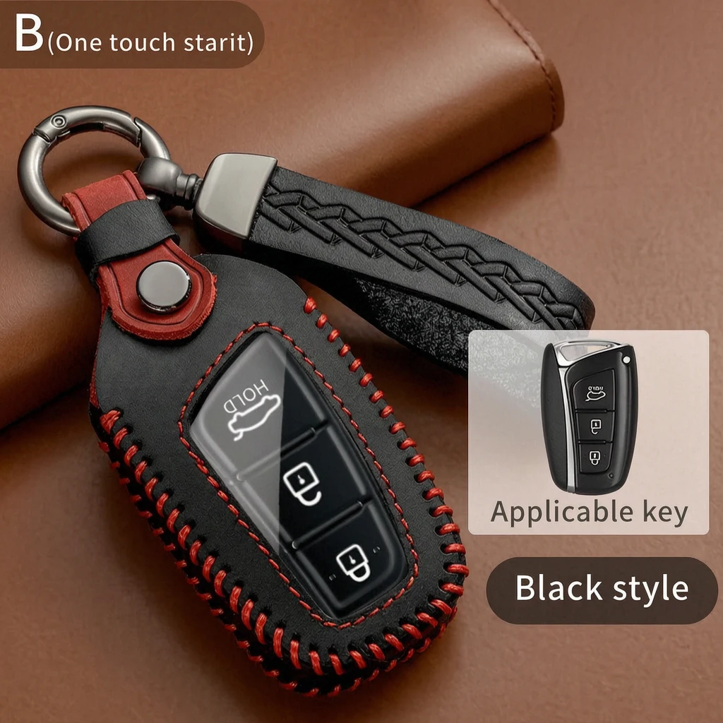 Leather Smart Key Fob Cover for Hyundai Sonata Tucson Santa Fe Elantra Palisade Kia K5 K3 Sportage Sorento Carnival Key Case
Leather Smart Key Fob Cover for Hyundai Sonata Tucson Santa Fe Elantra Palisade Kia K5 K3 Sportage Sorento Carnival Key Case