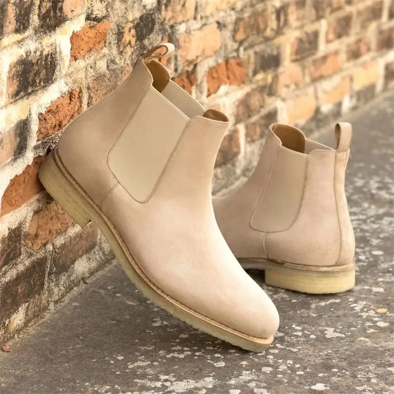 New Chelsea Boots Men Shoes Faux Suede Solid Color Fashion Business Casual British Classic Slip-On Comfortable Ankle Boots
New Chelsea Boots Men Shoes Faux Suede Solid Color Fashion Business Casual British Classic Slip-On Comfortable Ankle Boots