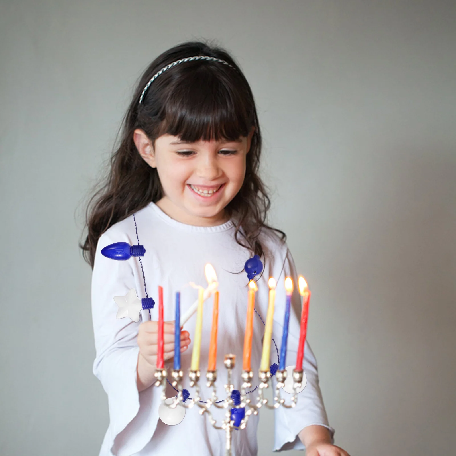 9 LED Light Bulb Necklace Hanukkah Decoration for Party Favor Holiday Accessories Girls Costume Props Bright Shine
9 LED Light Bulb Necklace Hanukkah Decoration for Party Favor Holiday Accessories Girls Costume Props Bright Shine