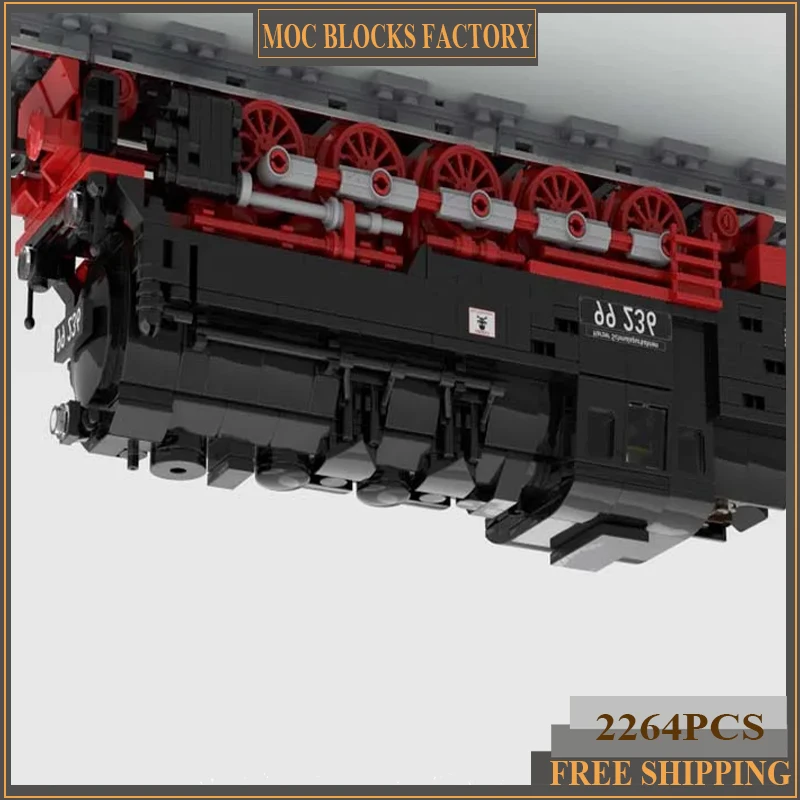 MOC City Railway Steam Locomotive Model Building Block Transport Train Passenger Car Collection Toy Gifts
MOC City Railway Steam Locomotive Model Building Block Transport Train Passenger Car Collection Toy Gifts
