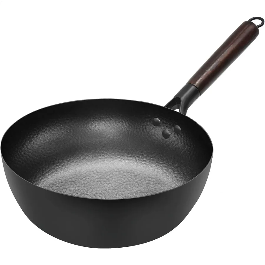 Deep Frying Pan Nonstick Skillet 10 Inch Carbon Steel Wok to Fry Eggs Steak Pancakes Pan for Induction Cooktop Gas Electric Sto
Deep Frying Pan Nonstick Skillet 10 Inch Carbon Steel Wok to Fry Eggs Steak Pancakes Pan for Induction Cooktop Gas Electric Sto