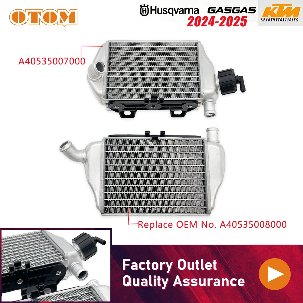 OTOM Motorcycle Aluminum Radiator Cooler Coolant Cooling Water Tank For KTM SX65 HUSQVARNA TC65 GASGAS MC65 2024-2025 Dirt Bike
OTOM Motorcycle Aluminum Radiator Cooler Coolant Cooling Water Tank For KTM SX65 HUSQVARNA TC65 GASGAS MC65 2024-2025 Dirt Bike