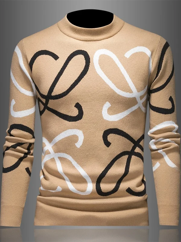 ZhanChao Men's Knitted Wool Sweater round Ne Casual Slim Fit Autumn Winter New Sle High End Breathable Anti-pilling
ZhanChao Men's Knitted Wool Sweater round Ne Casual Slim Fit Autumn Winter New Sle High End Breathable Anti-pilling