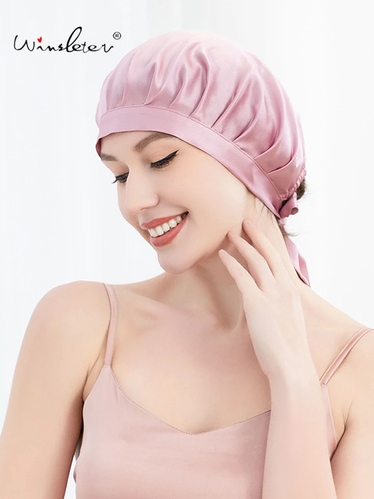 Winsleter-Women 19MM 100%Real Silk Elegant Bathcap, Hair Care Hat, Adjustable Solid Sleeping Cap, 2025 Spring Summer A51612CC
Winsleter-Women 19MM 100%Real Silk Elegant Bathcap, Hair Care Hat, Adjustable Solid Sleeping Cap, 2025 Spring Summer A51612CC