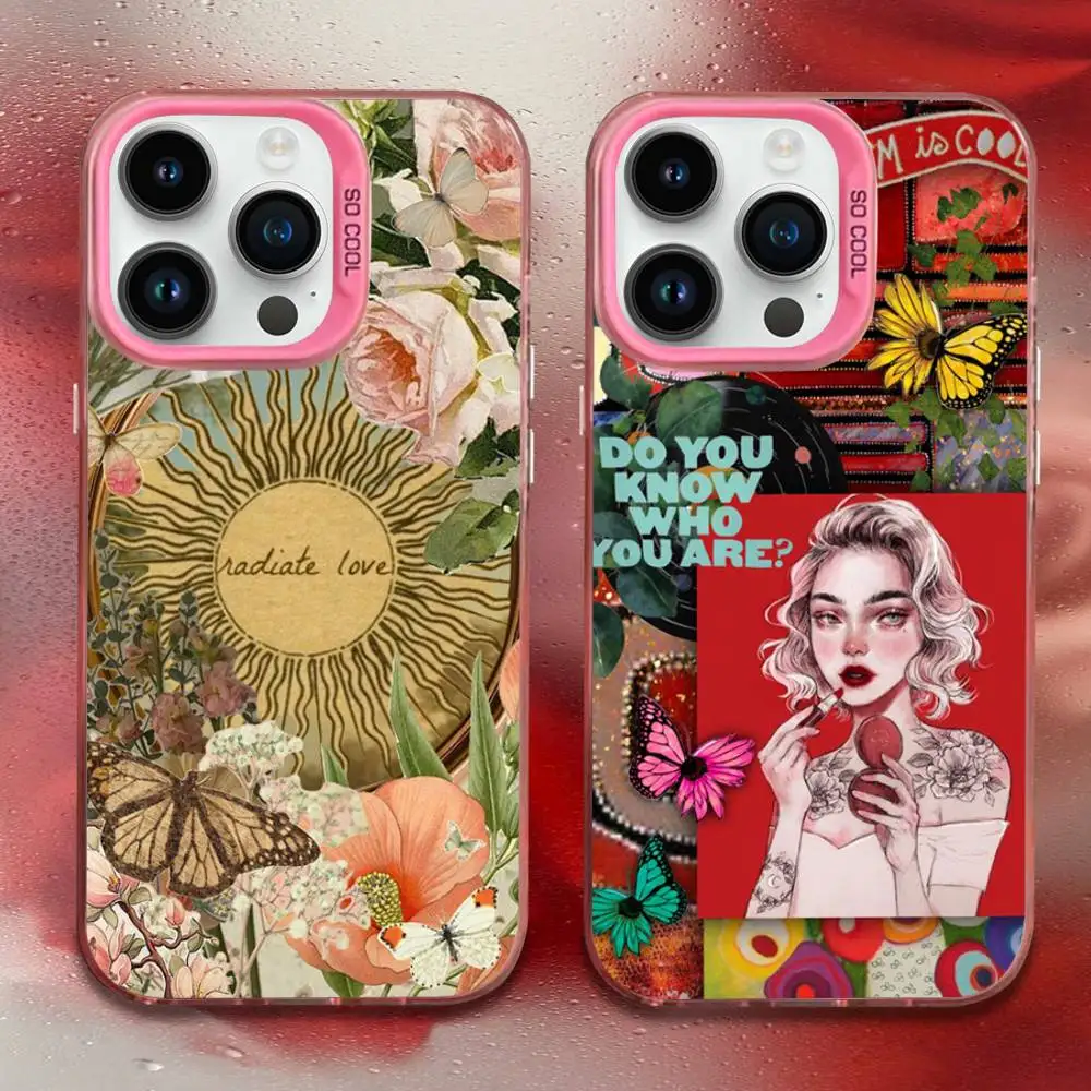 Fashion Retro Butterfly Phone Case For iPhone 16,15,14,13,12,11,Mini,Pro,E,MAX Pink Candy Matte Shockproof Cover 
Fashion Retro Butterfly Phone Case For iPhone 16,15,14,13,12,11,Mini,Pro,E,MAX Pink Candy Matte Shockproof Cover