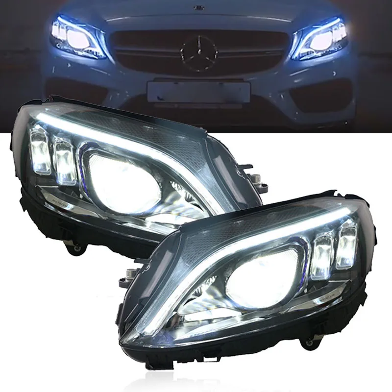 Car Led Headlights For Mercedes-Benz C class W205 2015-2021 high style LED Auto Headlamp Assembly Projector Lens Accessories Kit
Car Led Headlights For Mercedes-Benz C class W205 2015-2021 high style LED Auto Headlamp Assembly Projector Lens Accessories Kit