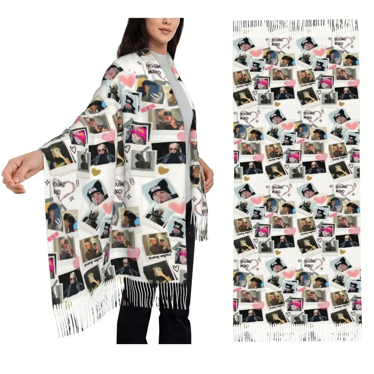 Коллаж молодого шарфа Мико, шарфы с кисточками, женские мягкие теплые шали и накидки, длинная осенне-зимняя шаль
Коллаж молодого шарфа Мико, шарфы с кисточками, женские мягкие теплые шали и накидки, длинная осенне-зимняя шаль