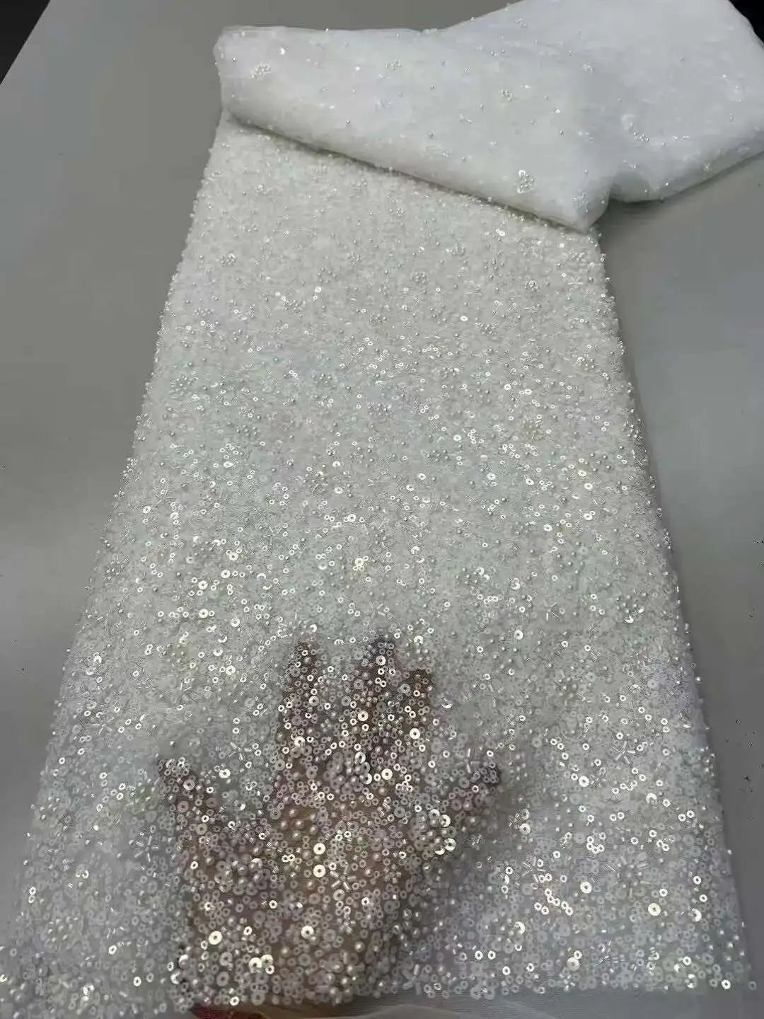 Luxury African Heavy Handmade Beaded Lace Fabric, Sequins, French Tulle, Bead Lace, Wedding Party, High Quality, 2025, 5Yards
Luxury African Heavy Handmade Beaded Lace Fabric, Sequins, French Tulle, Bead Lace, Wedding Party, High Quality, 2025, 5Yards