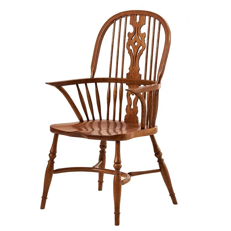 High back all solid wood retro home dining with armrests back dining medieval American
High back all solid wood retro home dining with armrests back dining medieval American