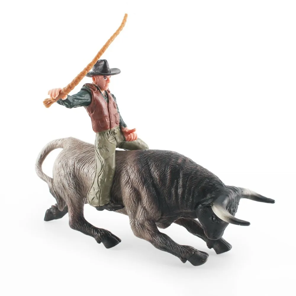 Simulation Bullfighting Action Figures Farm Animals Miniature Poultry Cattle Model Cowboy Static Calf Bull OX Figures
Simulation Bullfighting Action Figures Farm Animals Miniature Poultry Cattle Model Cowboy Static Calf Bull OX Figures