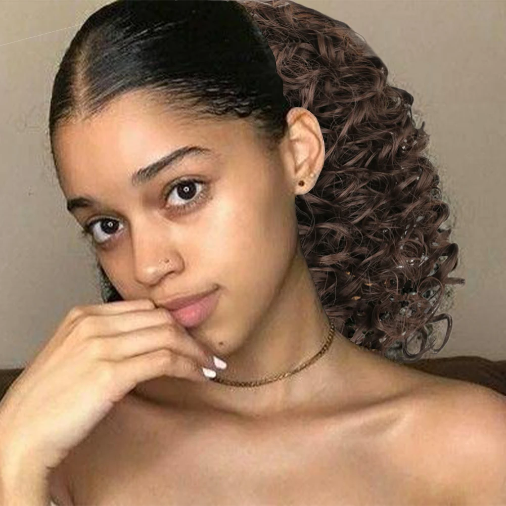 Belle Show 12 Inch Short Kinky Curly Drawstring Ponytail Loose Deep Curly Ponytail for Women Fluffy Ponytail Extension
Belle Show 12 Inch Short Kinky Curly Drawstring Ponytail Loose Deep Curly Ponytail for Women Fluffy Ponytail Extension