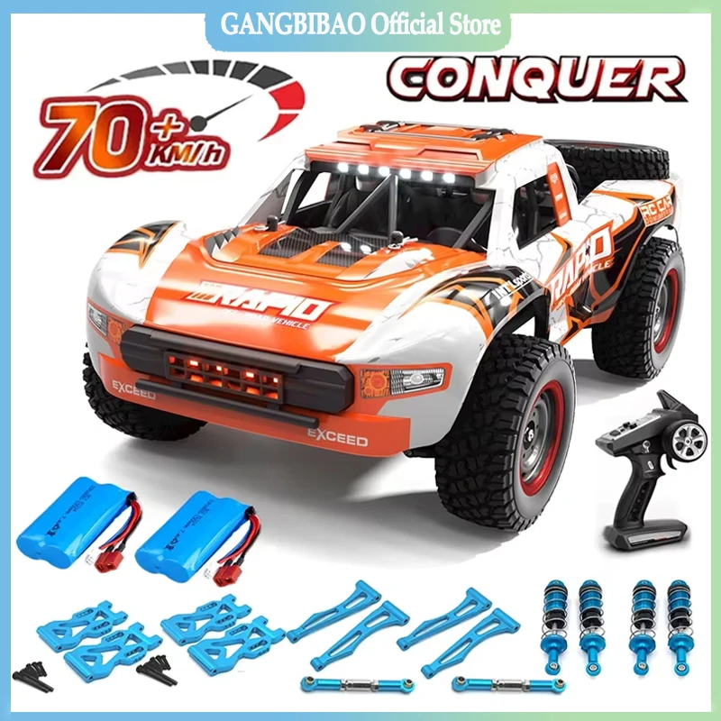 1:16 70KM/H Or 50KM/H 4WD RC Car With LED Remote Control Cars High Speed Drift Monster 4x4 Truck for Kids vs Wltoys 144001 Toys
1:16 70KM/H Or 50KM/H 4WD RC Car With LED Remote Control Cars High Speed Drift Monster 4x4 Truck for Kids vs Wltoys 144001 Toys