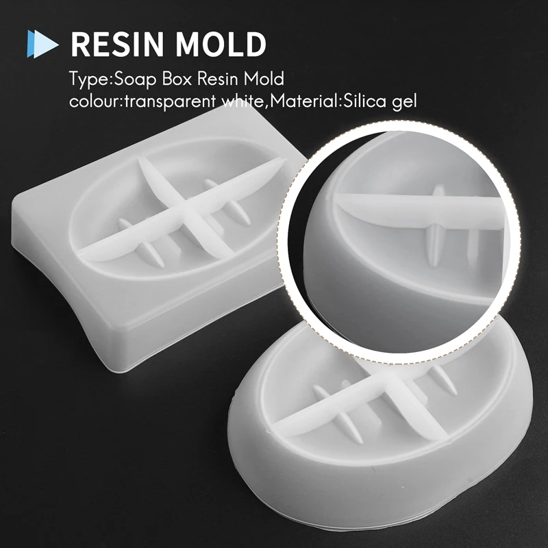 2PCS Silicone Soap Dish Resin Mold Oval/Square Drain Soap Box Epoxy Resin Casting Mould Home Organizer-A51M
2PCS Silicone Soap Dish Resin Mold Oval/Square Drain Soap Box Epoxy Resin Casting Mould Home Organizer-A51M