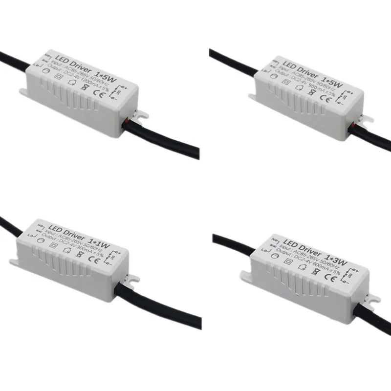 LED Driver 1w 3w 5W 300 600mA 900 1200mA Power supply for high power led cree led Spotlight bulb light DC2-4V 1pcs
LED Driver 1w 3w 5W 300 600mA 900 1200mA Power supply for high power led cree led Spotlight bulb light DC2-4V 1pcs