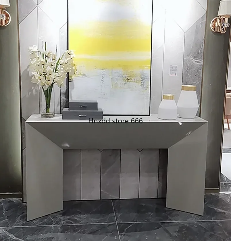 Light luxury modern simple entrance table, living room against the wall entrance case end view table
Light luxury modern simple entrance table, living room against the wall entrance case end view table
