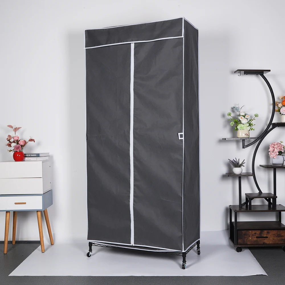 Portable Storage Closet with Wheels Multifunctional Heavy Duty Garment Rack with Cover for Hanging Clothes
Portable Storage Closet with Wheels Multifunctional Heavy Duty Garment Rack with Cover for Hanging Clothes
