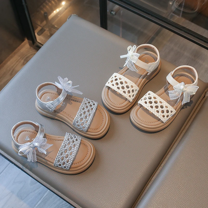 Summer Girls Sandals Crochet Hook and Loop Strap Sweet Bowknot Flat Shoes Casual Beach Kids Footwear Cute Girls Princess Sandals
Summer Girls Sandals Crochet Hook and Loop Strap Sweet Bowknot Flat Shoes Casual Beach Kids Footwear Cute Girls Princess Sandals