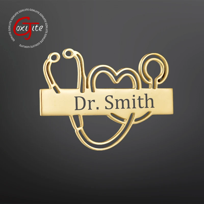 Goxijite Personalized Stainless Steel Name Stethoscope Brooch Pin For Women Men Custom Text Metal Pins Gift For Graduation
Goxijite Personalized Stainless Steel Name Stethoscope Brooch Pin For Women Men Custom Text Metal Pins Gift For Graduation