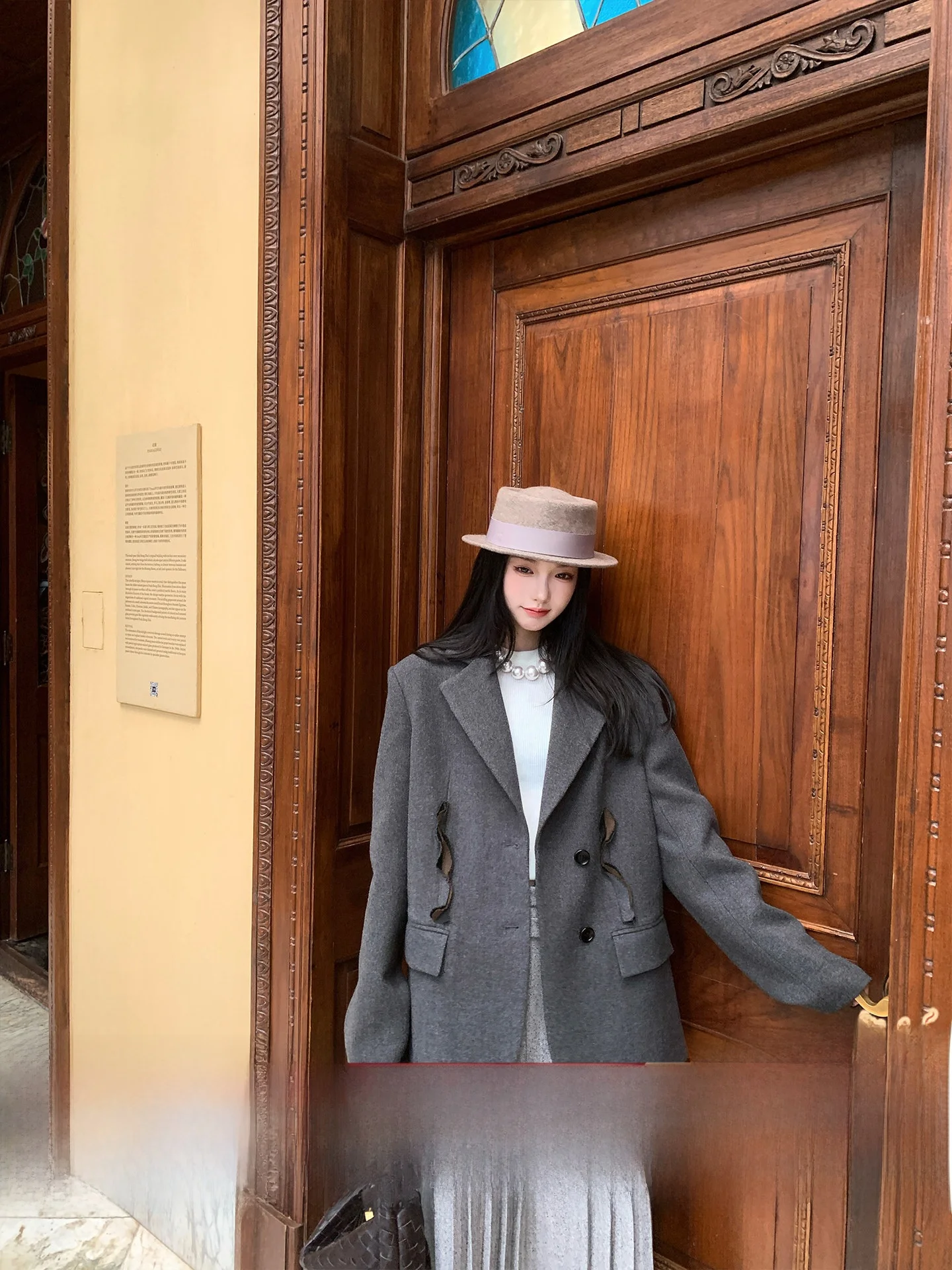 Ouyang Oversized Color Blo Woolen Suit Jaet with Frayed Hem for Women Casual Commute Sle Long Sve round Ne Coat
Ouyang Oversized Color Blo Woolen Suit Jaet with Frayed Hem for Women Casual Commute Sle Long Sve round Ne Coat