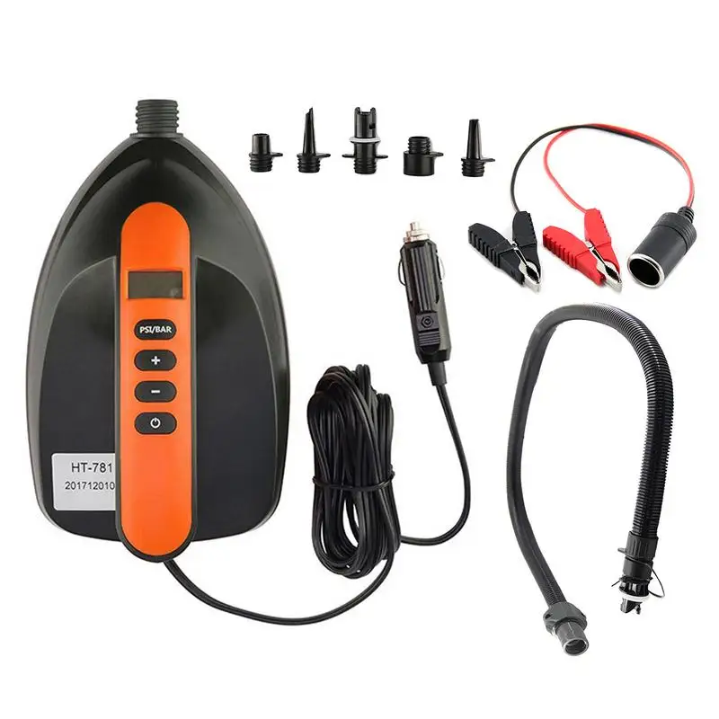 Rechargeable Paddle Board Pump 16PSI Dual Stage Inflation Paddle Board Pump With Auto-Off & Digital Display LCD Screen Universal
Rechargeable Paddle Board Pump 16PSI Dual Stage Inflation Paddle Board Pump With Auto-Off & Digital Display LCD Screen Universal