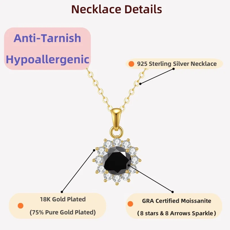 Ожерелье из стерлингового серебра LAMVOICE S925, ожерелье из муассанита 1 карат, gif высокого качества, ювелирные изделия для женщин, рождественский giftt
Ожерелье из стерлингового серебра LAMVOICE S925, ожерелье из муассанита 1 карат, gif высокого качества, ювелирные изделия для женщин, рождественский giftt