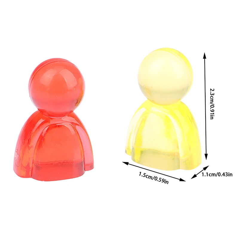 20Pcs 24*16*12mm Games Markers Acrylic Interact Game Colorful Humanoid Chess Pieces For Board Game Card Accessories
20Pcs 24*16*12mm Games Markers Acrylic Interact Game Colorful Humanoid Chess Pieces For Board Game Card Accessories