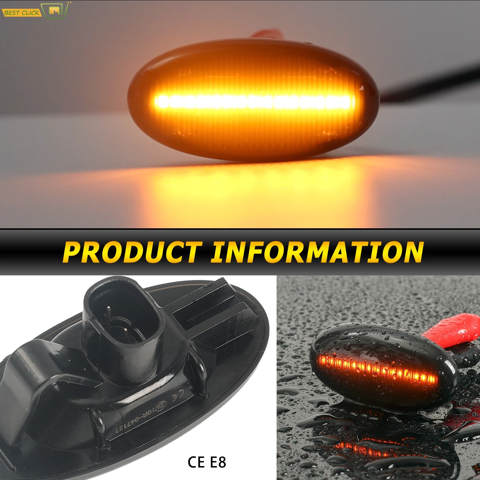 2x LED Dynamic Side Marker Turn Signal Light For Mazda 2 3 5 6 BT-50 MPV II 2006-2010 Flasher Repeater Blinker
2x LED Dynamic Side Marker Turn Signal Light For Mazda 2 3 5 6 BT-50 MPV II 2006-2010 Flasher Repeater Blinker