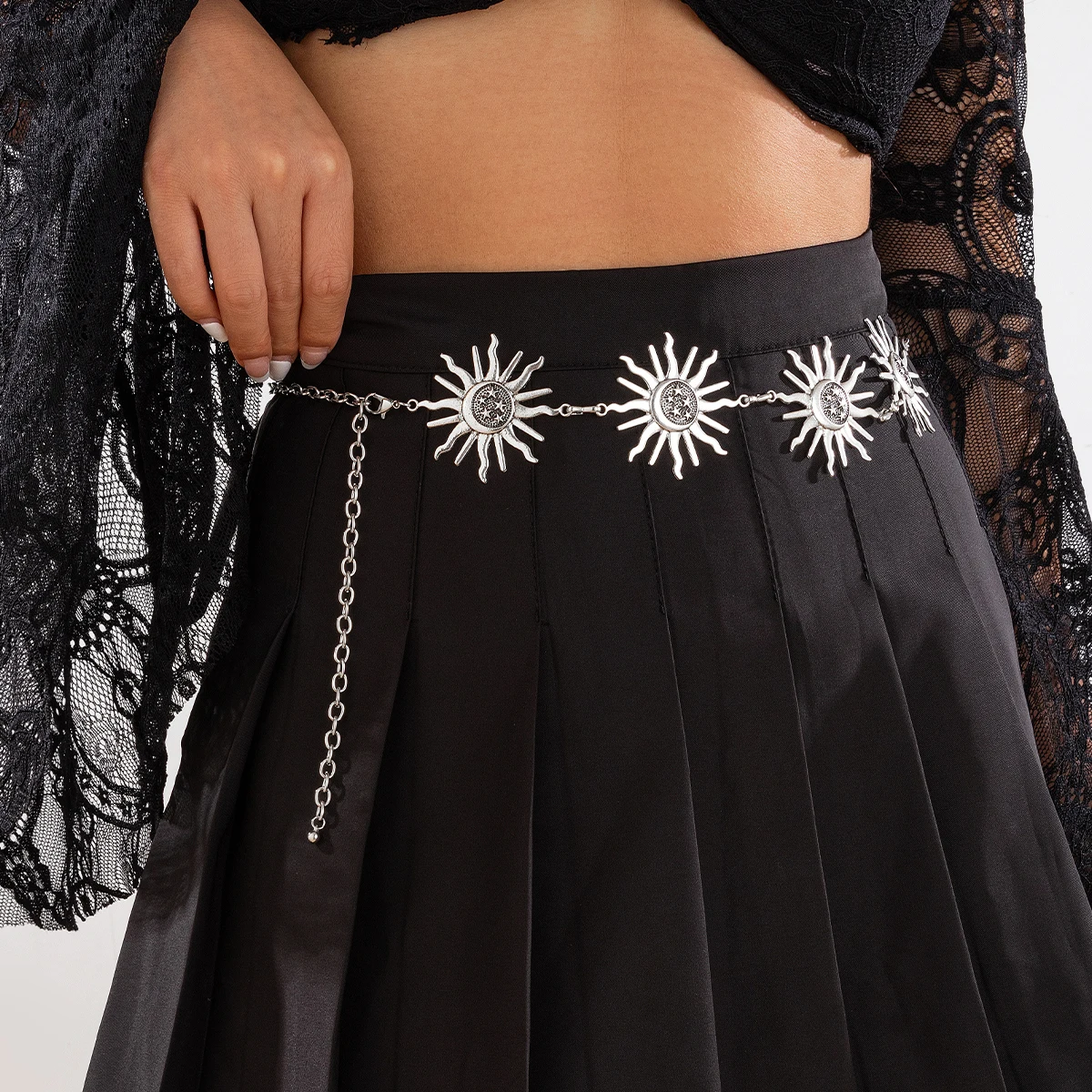 IngeSight.Z Vintage Metal Sun Star Moon Waist Belly Chain for Women Gothic Adjustable Belt Dress Skirt Body Jewelry Gift
IngeSight.Z Vintage Metal Sun Star Moon Waist Belly Chain for Women Gothic Adjustable Belt Dress Skirt Body Jewelry Gift