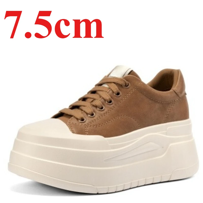 Уличная повседневная спортивная обувь для женщин, осенне-зимние универсальные кроссовки на платформе 7,5 см, увеличивающие рост, обувь на толстой подошве
Уличная повседневная спортивная обувь для женщин, осенне-зимние универсальные кроссовки на платформе 7,5 см, увеличивающие рост, обувь на толстой подошве
