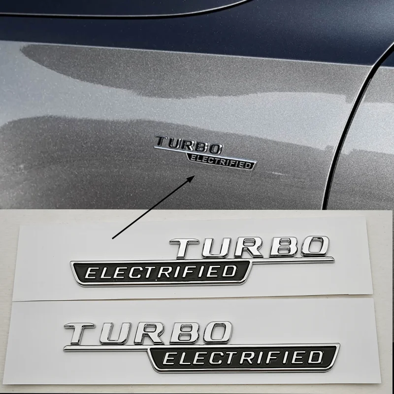 3D ABS Car Letters Logo Turbo Electrified Badge Side Fender Emblem Decals For Mercedes Benz AMG C Class C43 C63 Etc Accessories
3D ABS Car Letters Logo Turbo Electrified Badge Side Fender Emblem Decals For Mercedes Benz AMG C Class C43 C63 Etc Accessories
