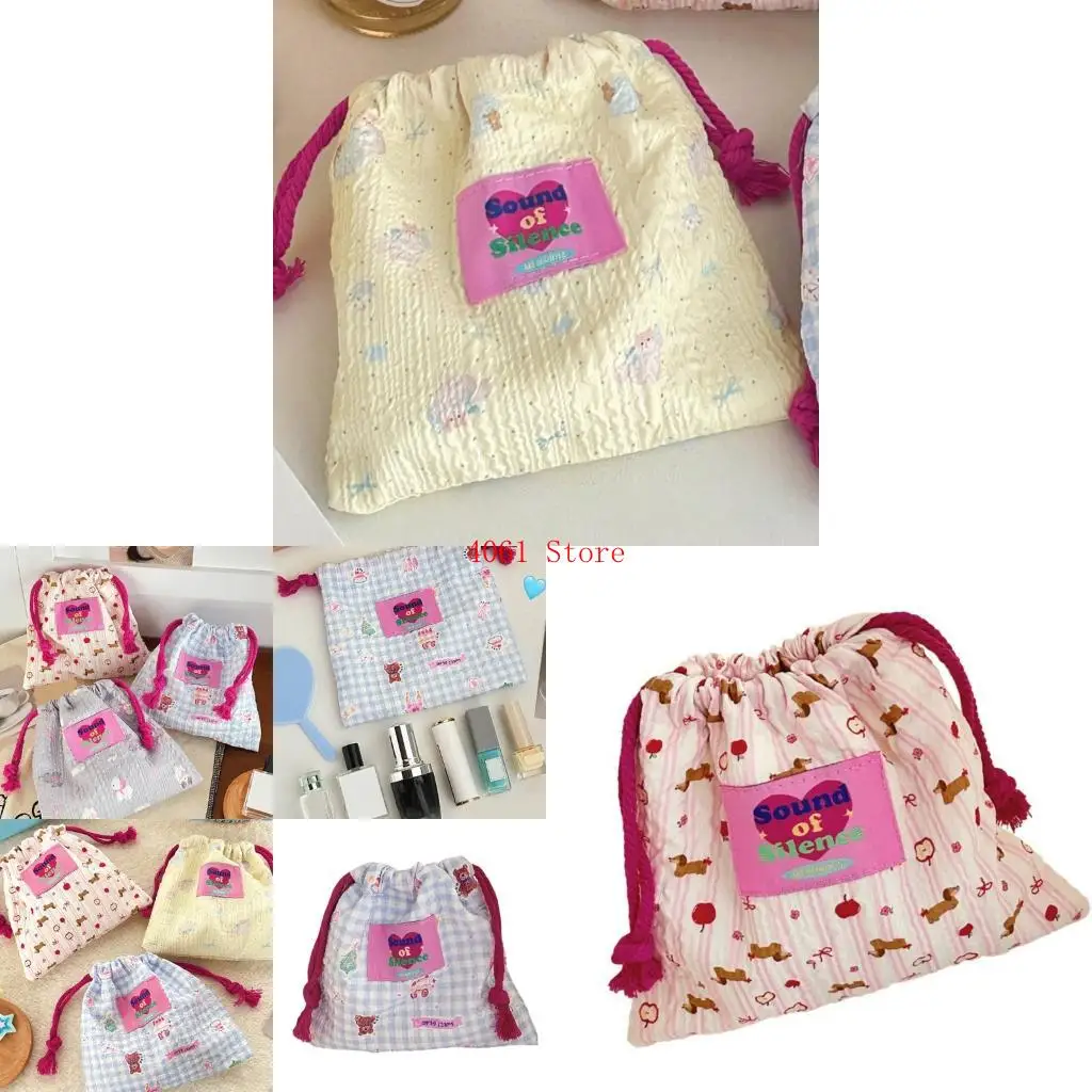 Lovely Cosmetic Bag Drawstring Makeup Bag Portable Storage Drawstring Pocket for Travel and Home Use
Lovely Cosmetic Bag Drawstring Makeup Bag Portable Storage Drawstring Pocket for Travel and Home Use