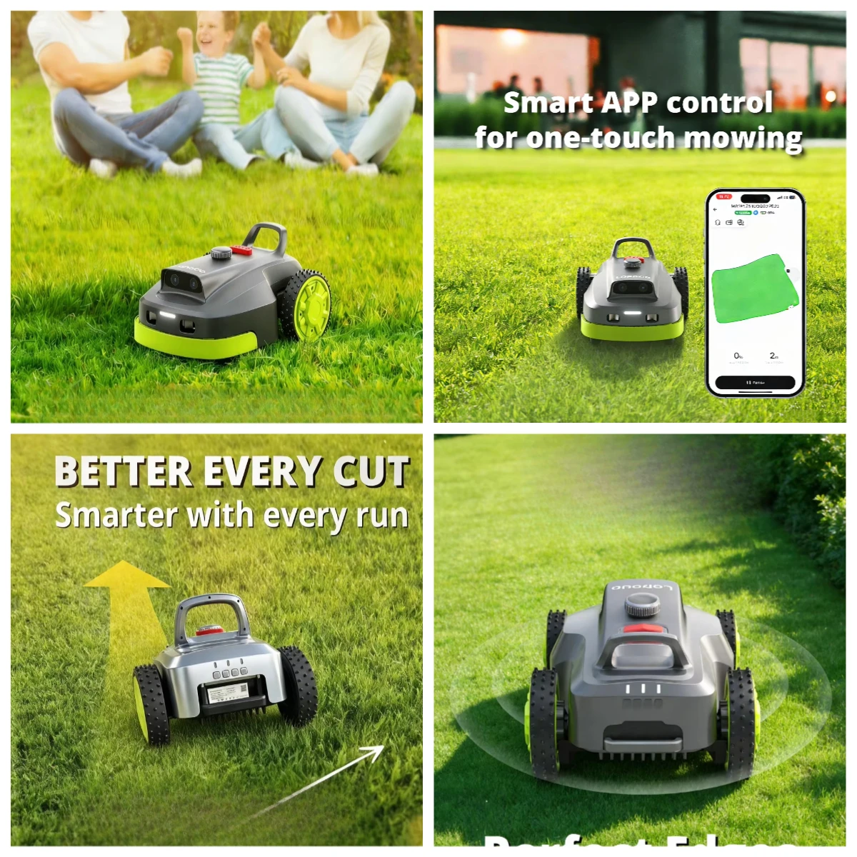1600 Robotic Lawn Mower, Advanced Visual Perception, AI Precise Navigation, Auto Path Planning, Lithium-ion Battery
1600 Robotic Lawn Mower, Advanced Visual Perception, AI Precise Navigation, Auto Path Planning, Lithium-ion Battery