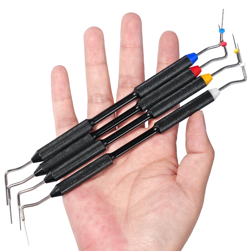  Dental Gutta Percha Filler Oral Root Canal Filling Presser Stainless Steel NiTi Tip Hand Plugger Vertical Pressure Device
Dental Gutta Percha Filler Oral Root Canal Filling Presser Stainless Steel NiTi Tip Hand Plugger Vertical Pressure Device