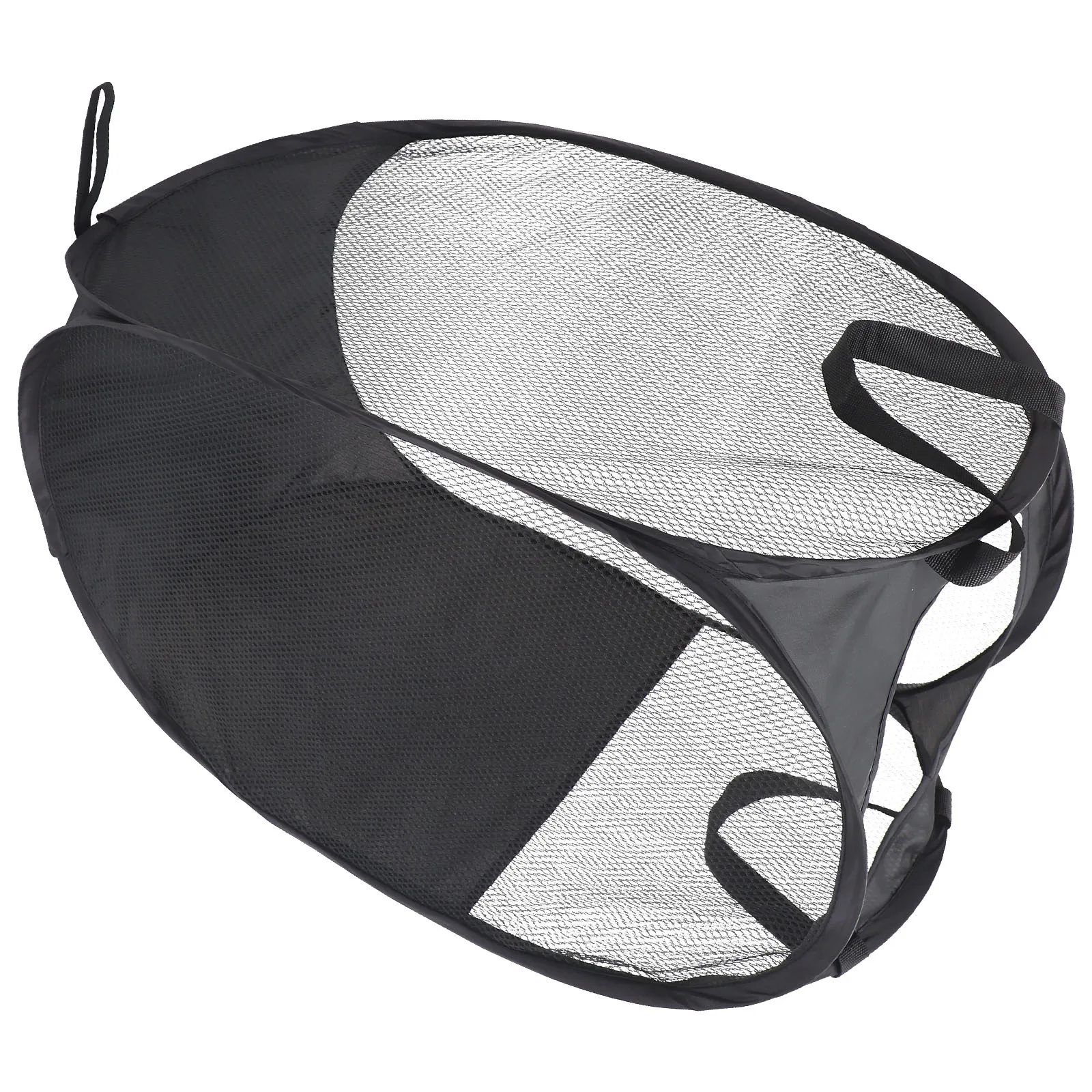 Foldable Laundry Basket Large Capacity Mesh Fabric Hamper Black Steel Wire Design Collapsible Storage For Clothes Towels
Foldable Laundry Basket Large Capacity Mesh Fabric Hamper Black Steel Wire Design Collapsible Storage For Clothes Towels