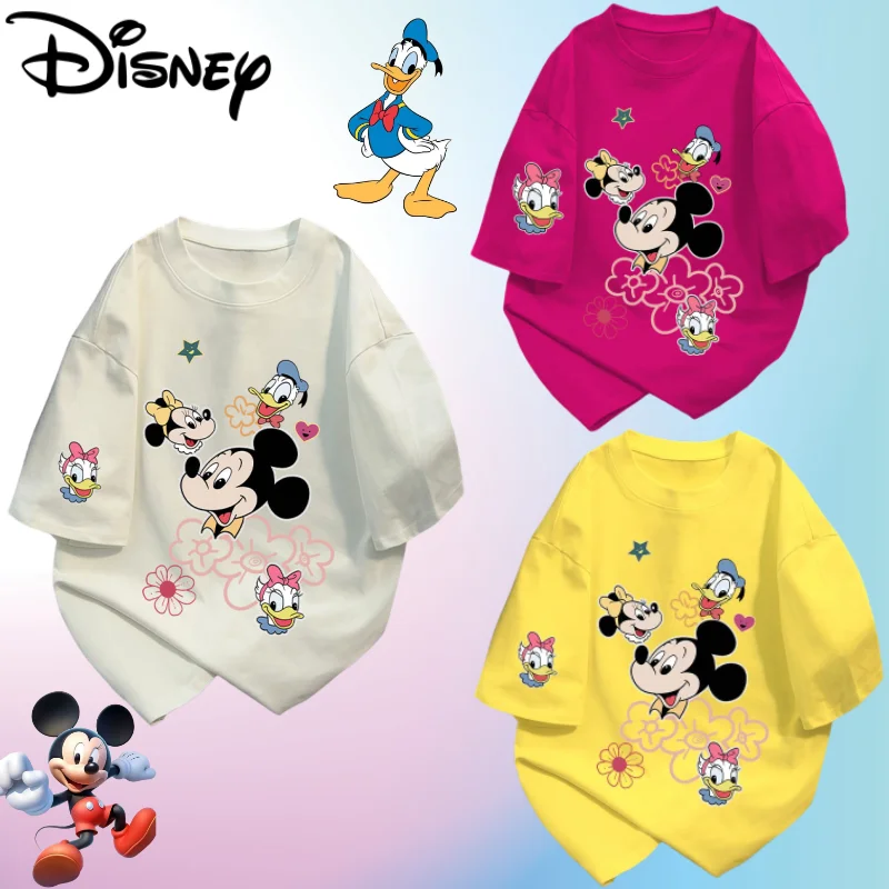 Disney Mickey Minnie Donald Duck Daisy New Cute Cartoon Pattern Short Sleeve Simple Fashion Casual T-Shirt for Men and Women
Disney Mickey Minnie Donald Duck Daisy New Cute Cartoon Pattern Short Sleeve Simple Fashion Casual T-Shirt for Men and Women