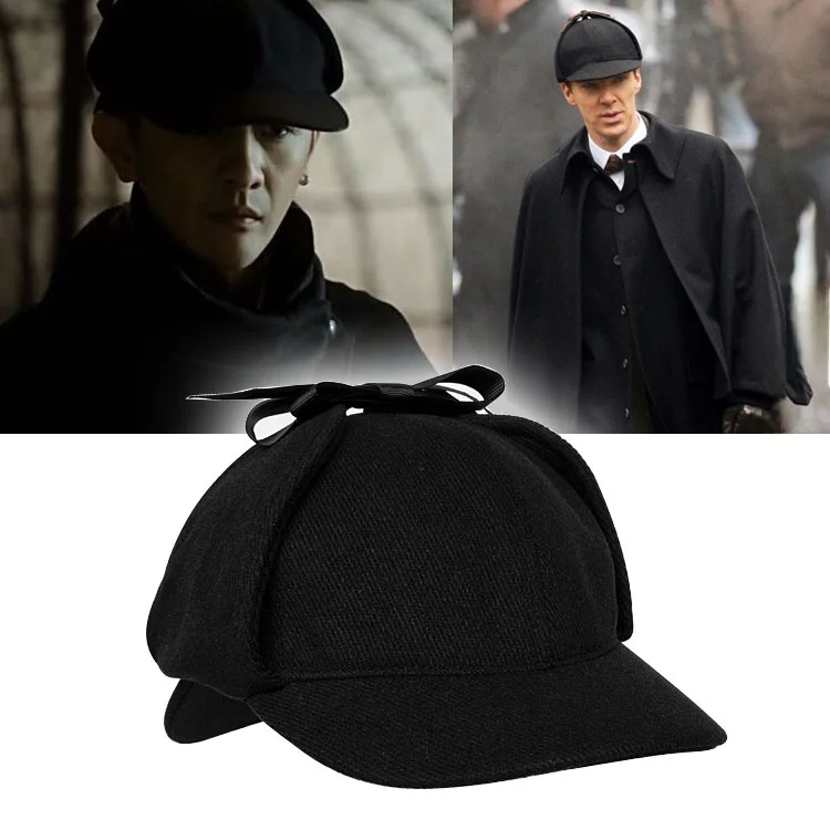 Высококачественная оригинальная шляпа Faion Deer Stalking Hat erlo Holmes Detective Cap ex Bla с широкими полями, повседневная шерстяная шляпа
Высококачественная оригинальная шляпа Faion Deer Stalking Hat erlo Holmes Detective Cap ex Bla с широкими полями, повседневная шерстяная шляпа