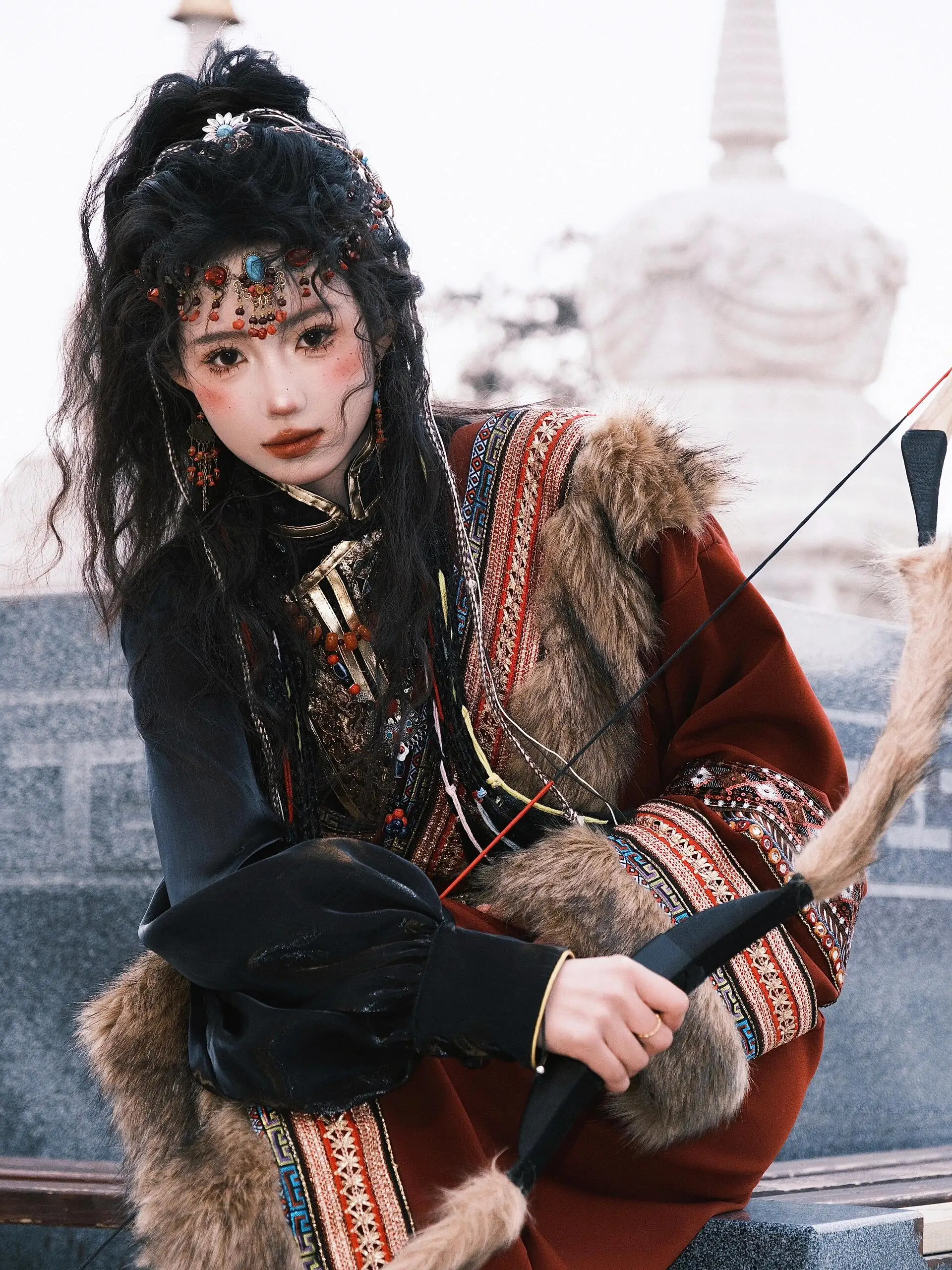 New Ethnic Tibetan Women's Dr Yunnan Lijiang Tibet Travel Photoaphy Clothing National Sle Las Vegas Photoaphy Outfit
New Ethnic Tibetan Women's Dr Yunnan Lijiang Tibet Travel Photoaphy Clothing National Sle Las Vegas Photoaphy Outfit